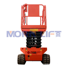 8m 10m High Quality Electric Self-propelled Hydraulic Crawler Rough Terrain Scissor Lift